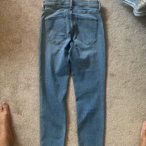 Light denim skinny jeans